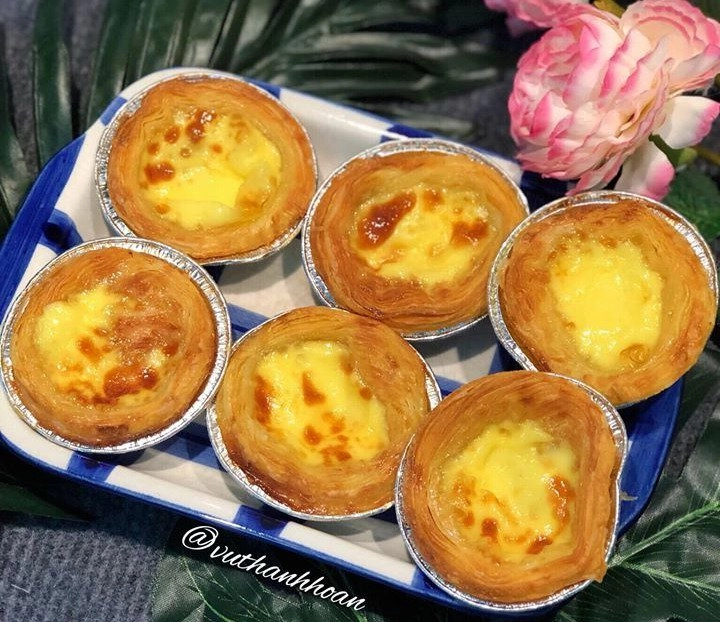 Học vợ đảm làm bánh tart trứng đơn giản nhưng tuyệt ngon bằng nồi chiên không dầu đế mua sẵn - 5