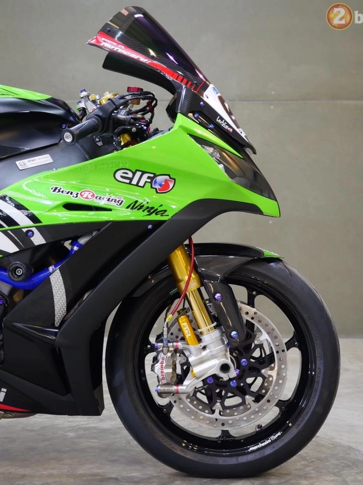 Kawasaki ninja zx-10r siêu chất trong bản độ đường đua wsbk - 5