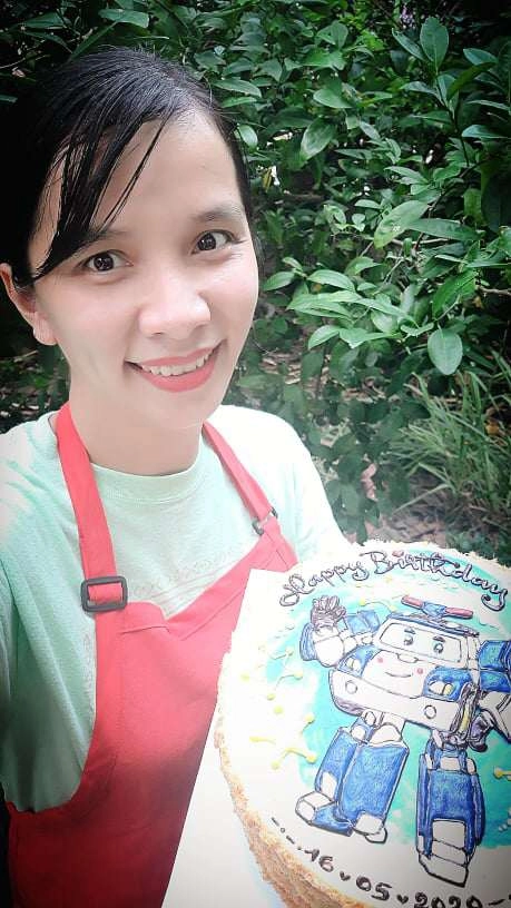 Làm bánh kem đẹp như tranh mẹ nha trang vừa trông con vừa kiếm được tiền triệu - 1