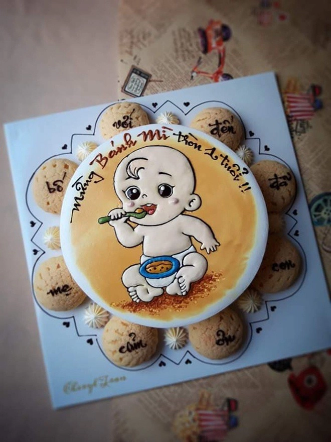 Làm bánh kem đẹp như tranh mẹ nha trang vừa trông con vừa kiếm được tiền triệu - 10