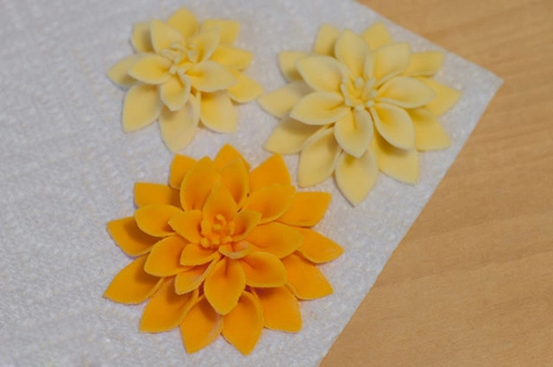 Làm hoa thược dược từ fondant siêu đẹp - 5