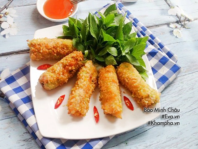 Làm nem hải sản kiểu này chồng con ăn ngon không còn thừa một cái - 7