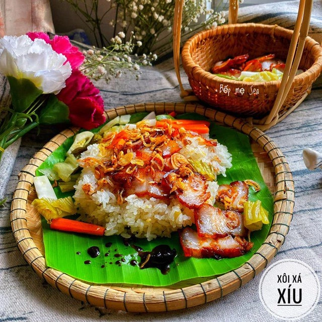 Làm ngay xôi xá xíu cho cả nhà bữa sáng tuyệt ngon lại chắc bụng - 2