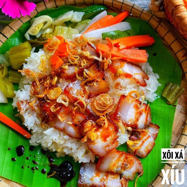 Làm ngay xôi xá xíu cho cả nhà bữa sáng tuyệt ngon lại chắc bụng - 6