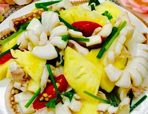 Mực tươi xào với rau gì để không bị tanh - 4
