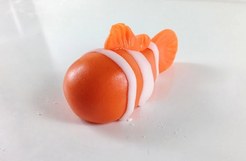 Nặn cá nemo dễ thương từ fondant - 8