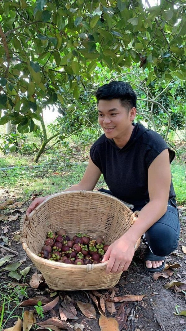 Nhà lê phương về tây ninh thu hoạch quả con trai riêng vừa tới đã hét lên sung sướng - 4