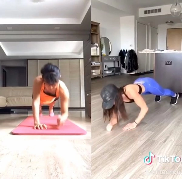 Plank challenge đánh tan mỡ bụng cùng minh tú châu bùi và yến xuân - 11