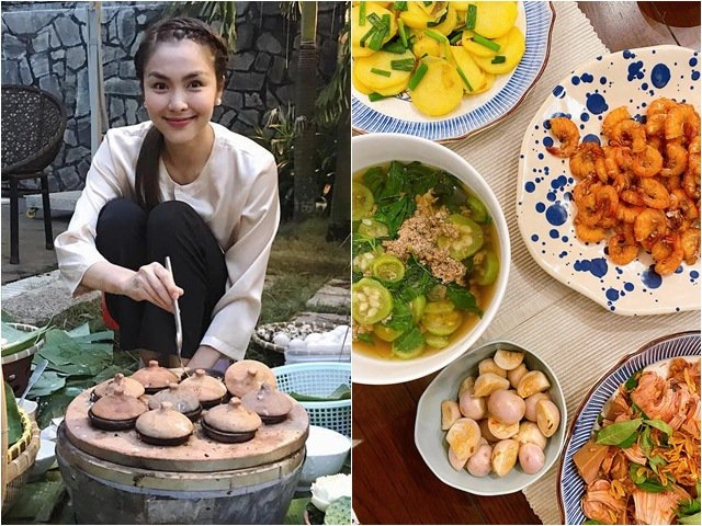 Tăng thanh hà về nhà mẹ đẻ làm bún chả dân tình lại tranh cãi vì điểm thiếu thẩm mỹ - 8