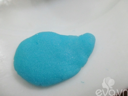Trang trí fondant hình chim xanh dễ thương - 3