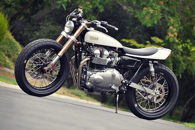 Triumph bonneville 2004 trẻ trung hơn trong bản độ kiểu street tracker - 1