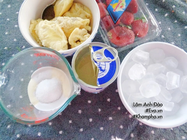 Tự làm sầu riêng đá bào cực đỉnh khiến các hàng quán cũng phải chào thua - 1