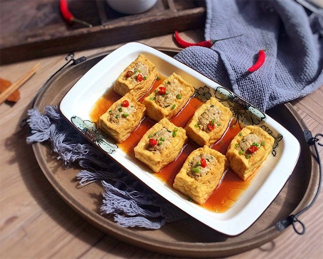 Tuyệt chiêu khiến đậu phụ nhồi thịt vừa ngon lại thơm mềm ai ăn cũng thích - 6
