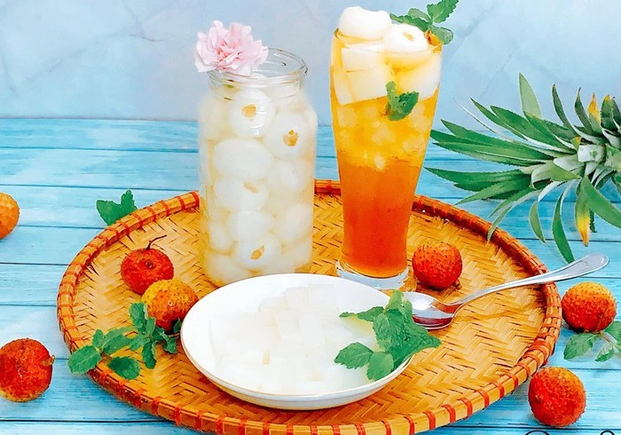 Vải vào mùa nhanh tay làm trà thạch vải thơm ngon tươi mát thưởng thức nào - 7