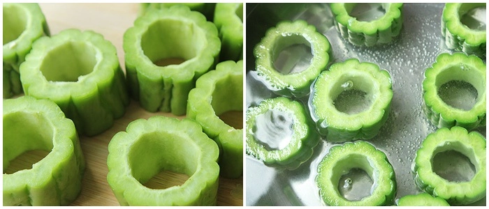 Xào trứng mãi cũng chán đem mướp đắng hấp kiểu này cả đĩa đầy cũng hết - 2