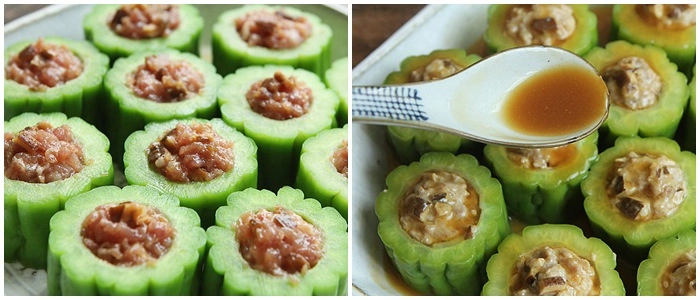 Xào trứng mãi cũng chán đem mướp đắng hấp kiểu này cả đĩa đầy cũng hết - 3
