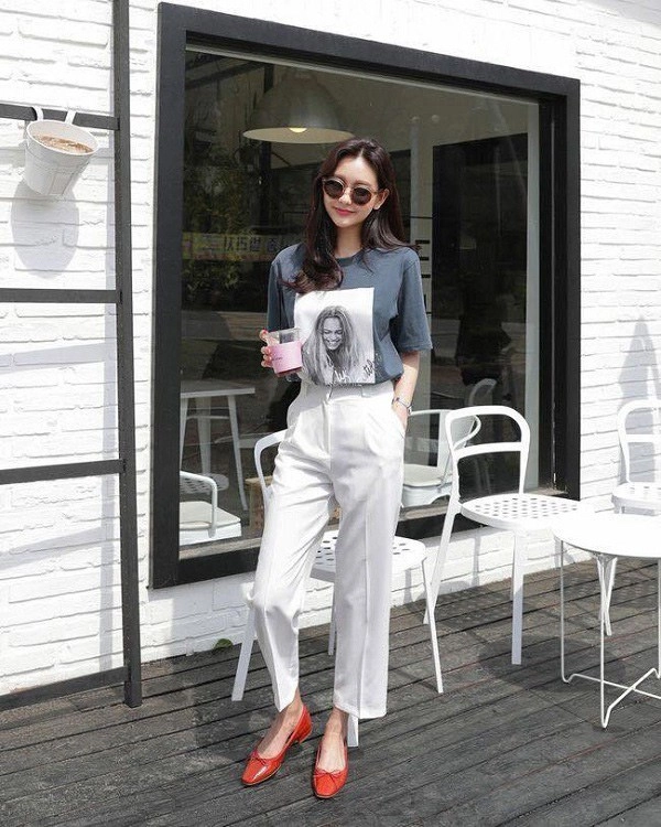 Áo phông đâu chỉ mix được với quần jeans các sao việt còn nhiều cách phối đồ mới mẻ hơn - 12