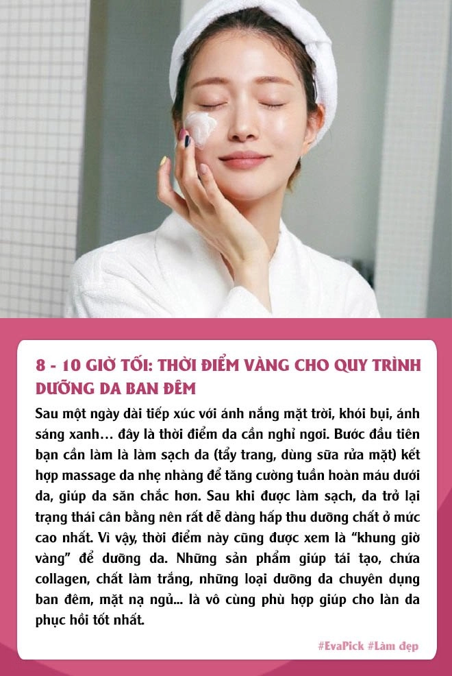 Chăm da đẹp đỉnh cao với 6 khung gio vang có 1 mốc cẩn thận skincare thanh cong coc - 5