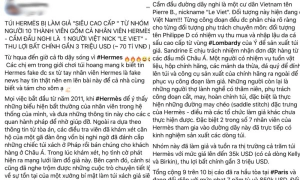 Đường dây sản xuất túi hiệu trăm triệu bị phanh phui chị em làm sao phân biệt - 1