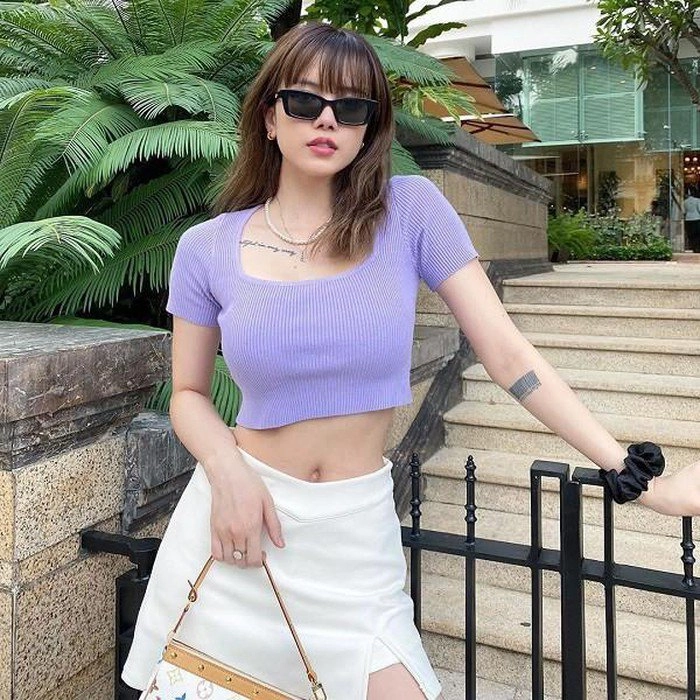 Khi bao my nhan dien đo tim kin đao quynh nga choi troi mac ao tam nho xiu khoe body - 10