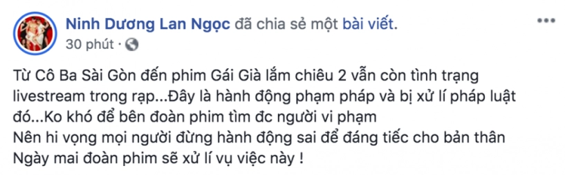 Lặp lại lịch sử của cô ba sài gòn phim mới của ninh dương lan ngọc bị livestream gần hết toàn bộ nội dung - 3