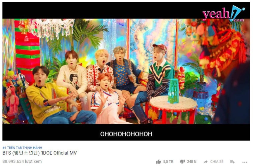 Mv idol của bts mất hàng chục triệu view ảo trên youtube kỷ lục thế giới của taylor swift chưa bị phá vỡ - 2