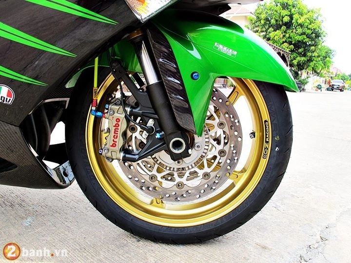 Quái vật đường trường - kawasaki ninja zx-14r đẹp hút hồn trong bản độ siêu khủng - 6