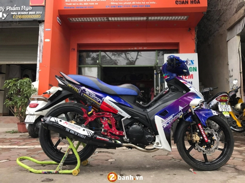 Yamaha exciter 2010 bản độ thân xác nhỏ với dàn chân khổng lồ - 1