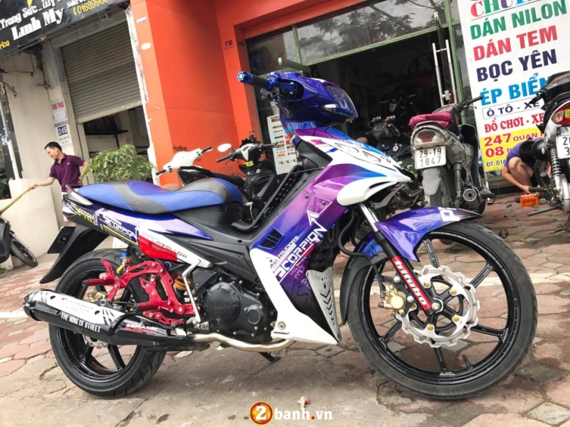 Yamaha exciter 2010 bản độ thân xác nhỏ với dàn chân khổng lồ - 7