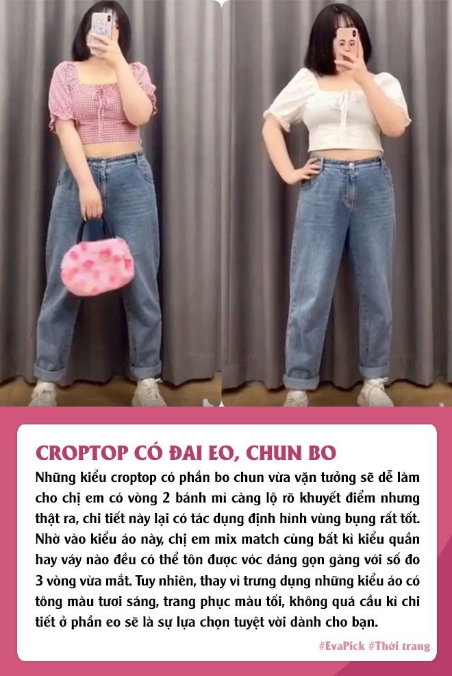 Chẳng phải cứ béo bụng là tránh xa croptop nàng biết cách mặc là dáng thon ngay - 2