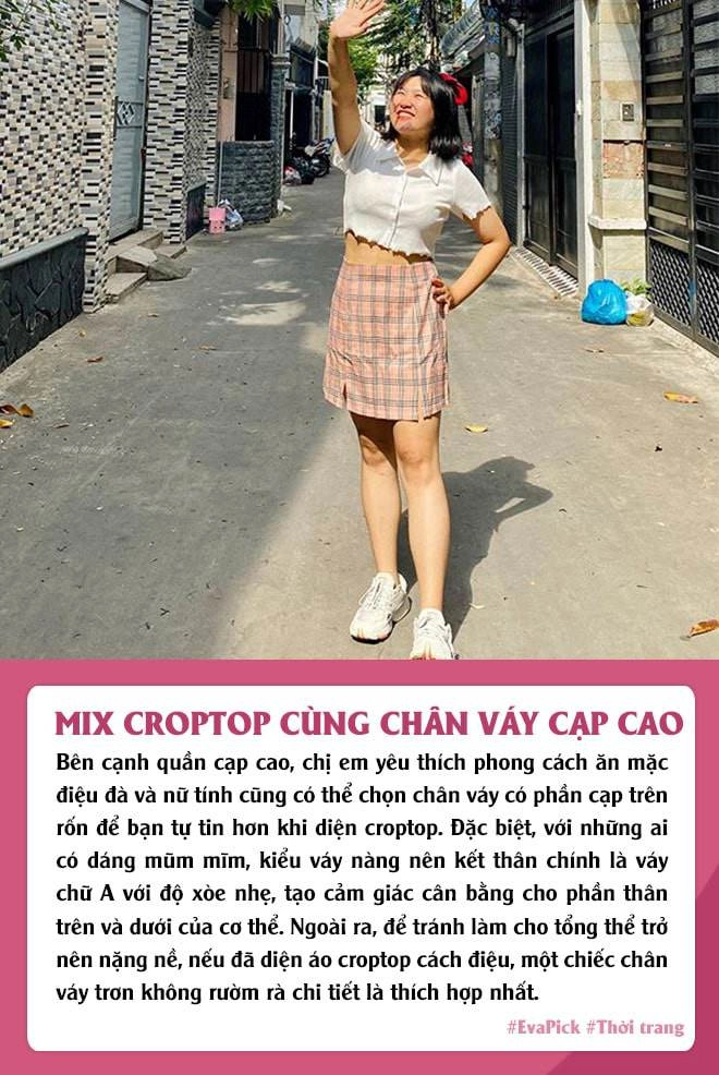 Chẳng phải cứ béo bụng là tránh xa croptop nàng biết cách mặc là dáng thon ngay - 5