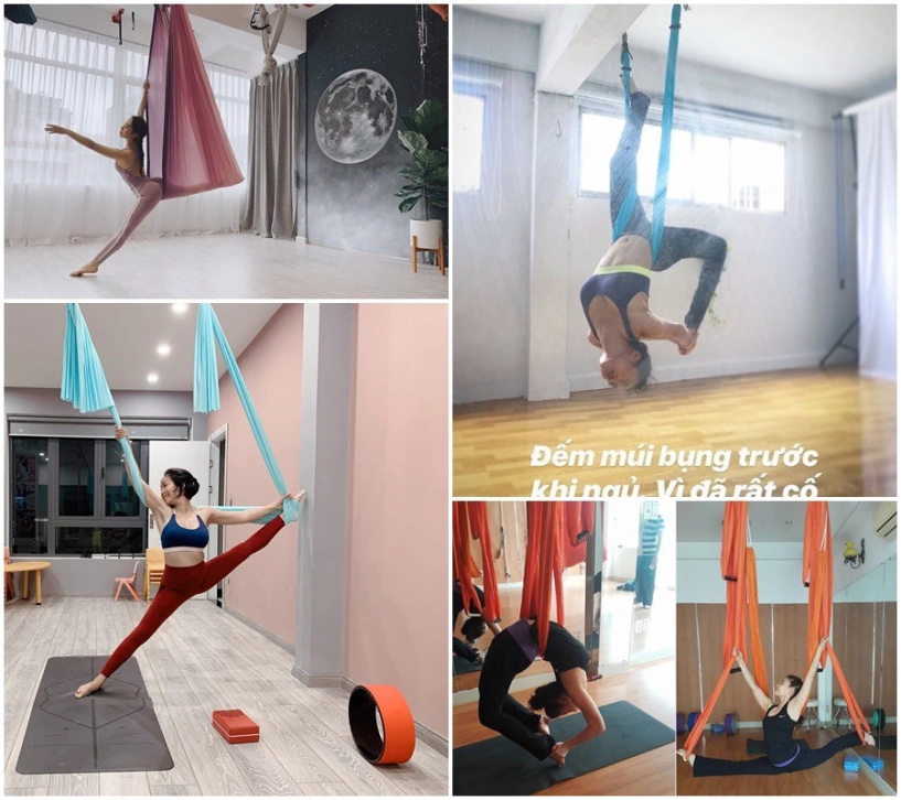Khổng tú quỳnh nhập hội mê yoga bay bảo sao dáng nuột nà vòng 3 quả táo đẹp mê - 8