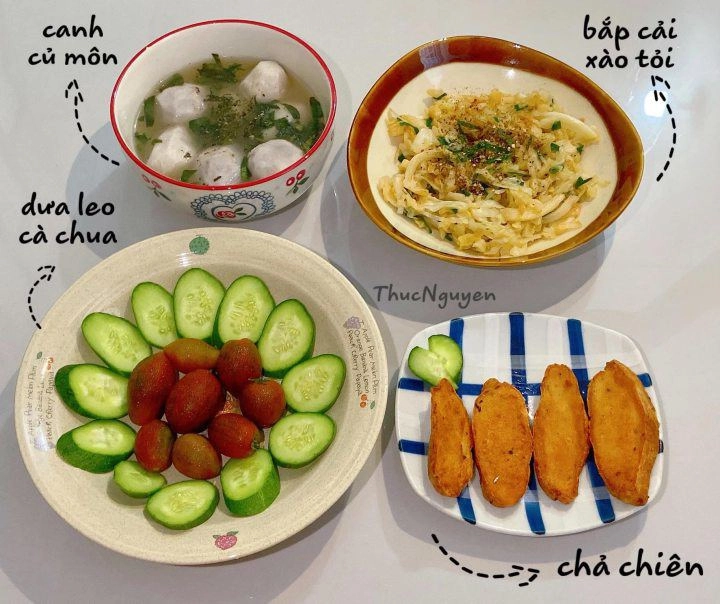 30 mâm cơm chay tuyệt ngon của chồng 8x chiều vợ mỗi ngày tiền chợ chưa đến 100k - 3