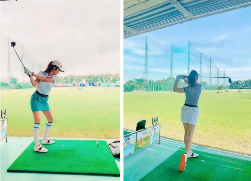 Ảnh con gái jennifer phạm chơi golf thượng lưu ở hà nội phát hiện điểm đặc biệt ở cô bé - 3