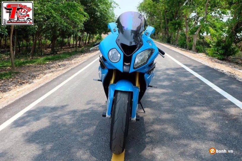 Bmw s1000rr cá tính trong bộ áo xanh pestronal - 2