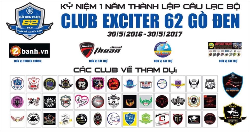 Đại hội exciter - mừng sinh nhật club exciter gò đen tròn i tuổi - 1