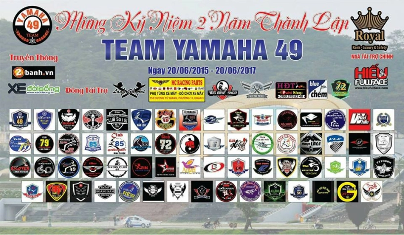 Hàng trăm biker đồng quy tụ mừng sinh nhật lần ii team yamaha 49 - 1