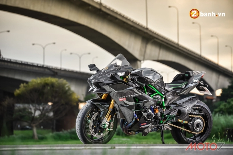 Kawasaki h2 siêu phẩm ninja full carbon fiber - 2