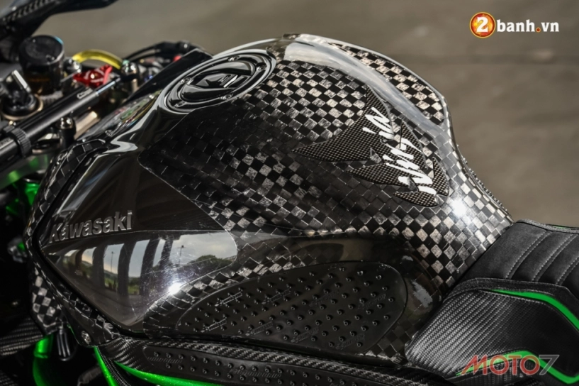 Kawasaki h2 siêu phẩm ninja full carbon fiber - 8