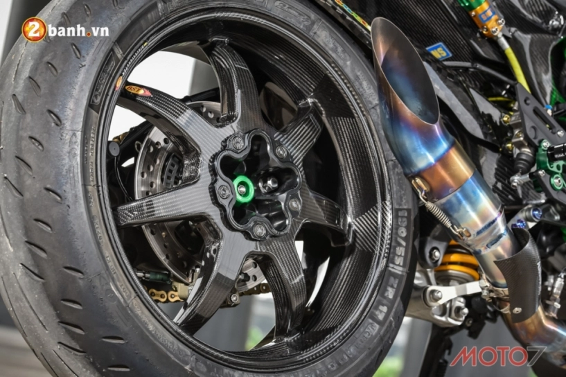 Kawasaki h2 siêu phẩm ninja full carbon fiber - 20