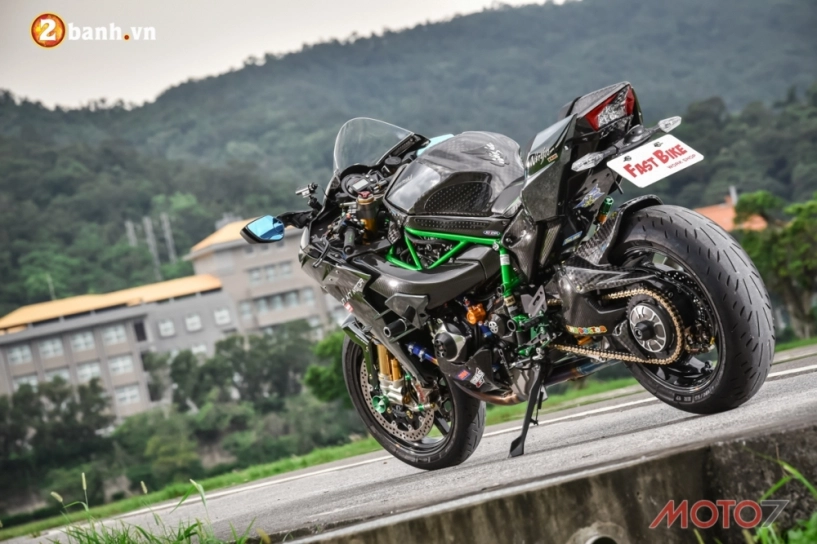 Kawasaki h2 siêu phẩm ninja full carbon fiber - 24