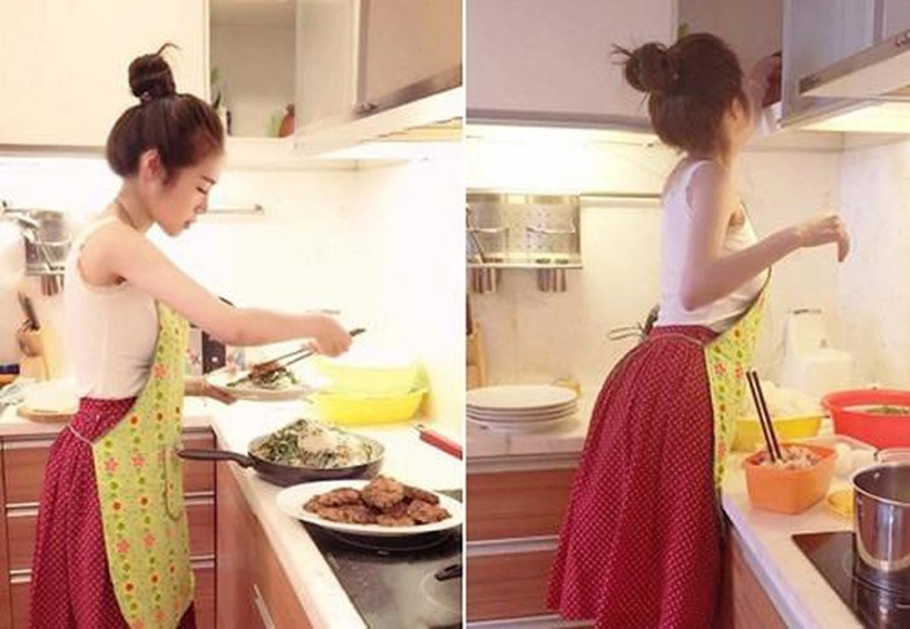 Khi phụ nữ gia đình giảm cân vào bếp nấu ăn cũng đốt calo nhờ các đường quyền căn bản - 1
