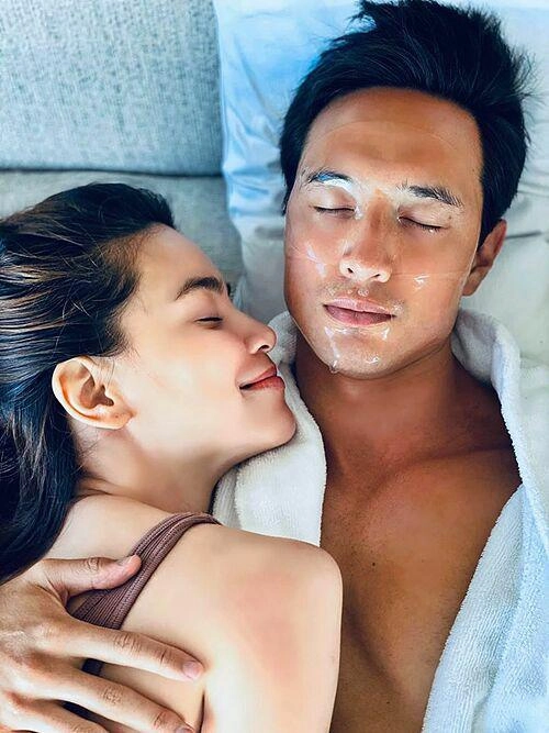 Khi vợ chồng sao việt khoe mặt mộc trấn thành - hari won thua xa loạt cặp đôi - 23