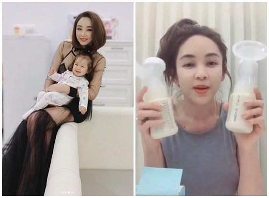 Khoe bình sữa nóng hổi vừa vắt nữ diễn viên được dân mạng khuyên gặp bác sĩ gấp - 1