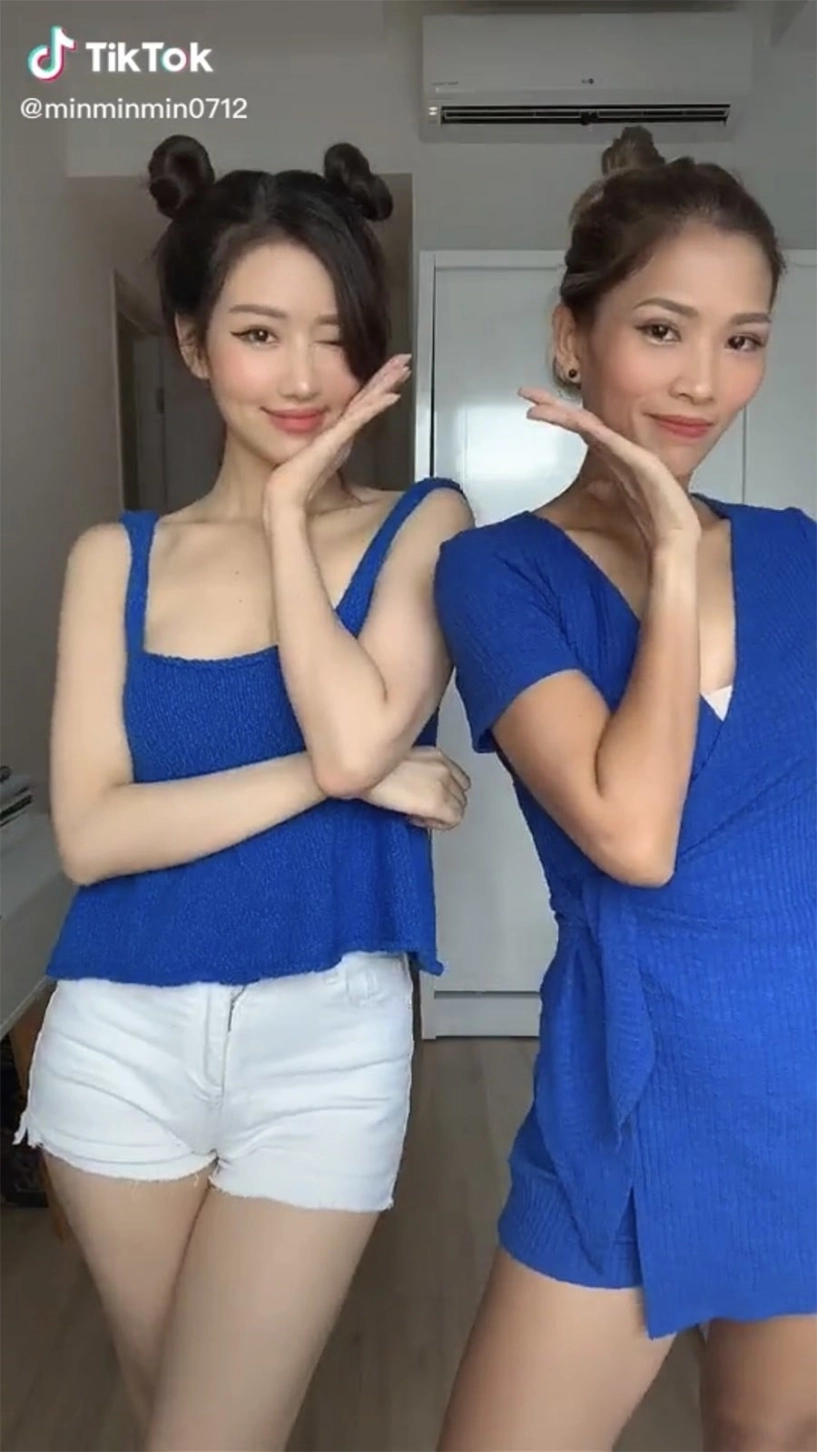 Ở nhà mùa dịch min cùng chị gái thay 7749 bộ đồ chỉ đểquay tiktok - 3