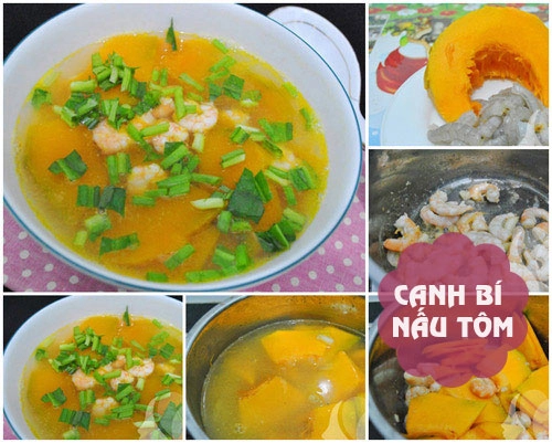 Thực đơn gà kiểu nhật canh bí nấu tôm - 2