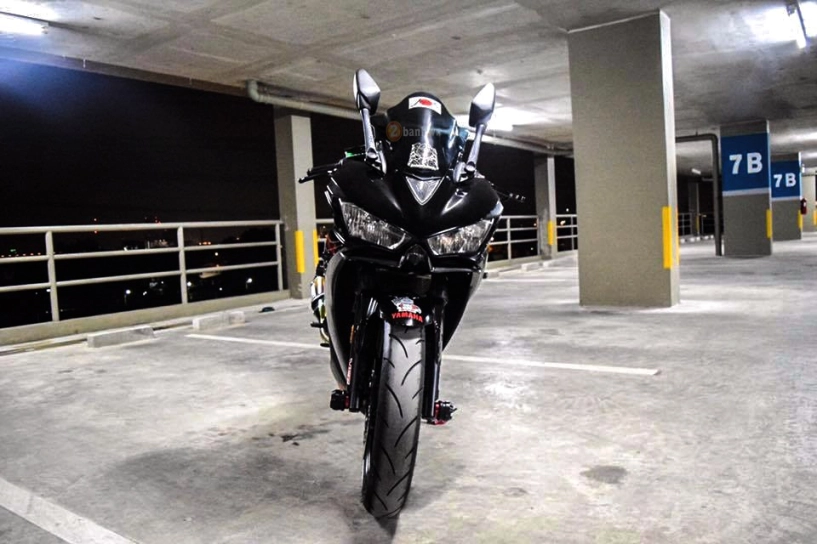 Yamaha r3 độ đầy phong cách với phiên bản dark knight - 4