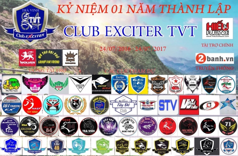 Club exciter tvt sinh nhật lần i đầy hoành tráng với hàng trăm biker quy tụ - 1