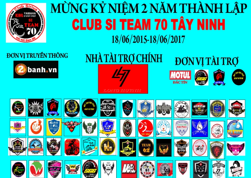 Đại hội sirius - hàng trăm xe đổ về mừng club sirius si team 70 tròn ii tuổi - 1