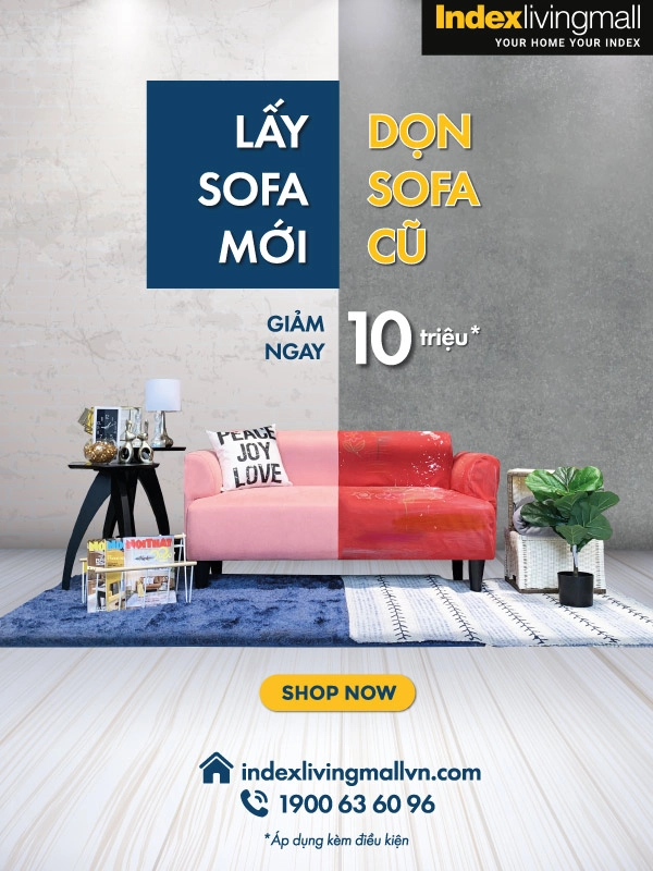 Sofa dọn cũ đón mới giá cực hời tại index living mall - 1